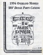 Catalogue OVERLAND MODELS 1994 HO Detail Parts Catalog - Inglés