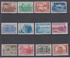 GREECE 1942 LANDSCAPES - Unused Stamps