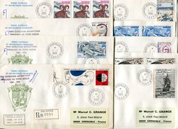 RC 10084 TAAF 1985 LOT DE 9 LETTRES DE LA BASE DUMONT D'URVILLE T. ADELIE TB - Covers & Documents