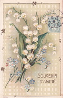 CPA - Fantaisie - Souvenir D'amitié - Muguet - Relief - Autres & Non Classés