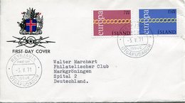 EUROPA CEPT 1971 ISLAND FDC - 1971