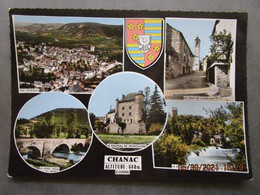 CP 48  Lozère Souvenir De CHANAC -  Multivues Le Pont Vieux Le Château De RESSOUCHES La Tour De L'horloge La Digue 1967 - Chanac