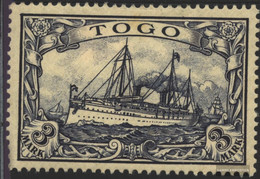 Togo (German. Colony) 18 With Hinge 1900 Ship Imperial Yacht Hohenzollern - Kolonie: Togo