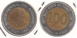 Ecuador 100 Sucres 1997 KM#101 - Used - Ecuador