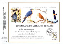 " GYPAETE BARBU / VOEUX  " Sur Feuillet CEF 1er Jour De 1984. N° YT 2337 Parfait état. FDC - Águilas & Aves De Presa