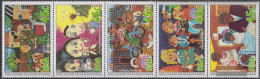 South Africa 935-939 Five Strips (complete Issue) Unmounted Mint / Never Hinged 1994 Kinderkunst - Ungebraucht