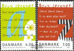 Denmark 1271-1272 (complete Issue) Unmounted Mint / Never Hinged 2001 Year The Languages - Neufs