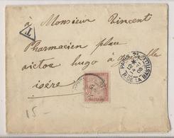 Lettre (1905) De Paris à Grenoble - Non Affranchie Et Taxée à 30 Cts - 1859-1959 Brieven & Documenten