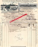 49- ANGERS- FACTURE SAMSON & FILLON- GRAINES POTAGERES- FLEURS-HORTICULTEUR HORTICULTURE-33 RUE DUPETIT THOUARS-1914 - Landbouw