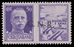 Italia: R.S.I. - G.N.R.  PROPAGANDA DI GUERRA: 50 C. Violetto (I - Marina) - 1944 - War Propaganda