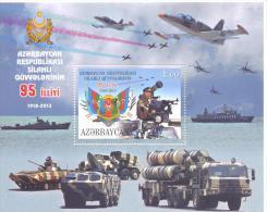 2013. Azerbaijan, 95y Of Armed Forces Of Azerbaijan, S/s, Mint/** - Azerbaïjan