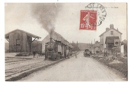 CRESPIERES (78) Gare Du Chemin De Fer Train Tramway à Vapeur Beau Plan - Sonstige & Ohne Zuordnung