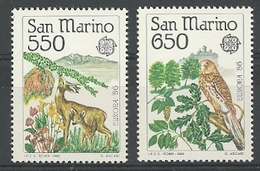1986 San Marino Europa: Nature Conservation Set (** / MNH / UMM) - 1986