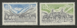 1986 Andorra (French Post) Europa: Nature Conservation Set (** / MNH / UMM) - 1986