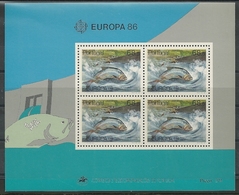 1986 Portugal Europa: Nature Conservation Minisheet (** / MNH / UMM) - 1986