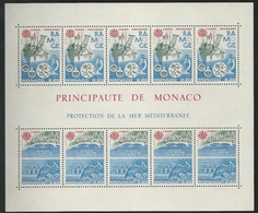 1986 Monaco Europa: Nature Conservation Minisheet (** / MNH / UMM) - 1986