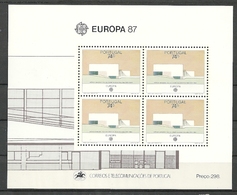 1987 Portugal Europa: Modern Architecture Minisheet (** / MNH / UMM) - 1987