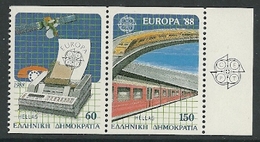 1988 Greece Europa: Transportation And Communications Booklet Pair (** / MNH / UMM) - 1988