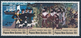 452-454 Papua Neuguinea - 100 Jahre Katholische Mission - Postfrisch/** - Papouasie-Nouvelle-Guinée