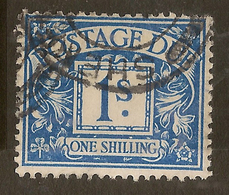 GB 1914 1/- Postage Due SG D8 U #IH36 - Impuestos