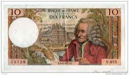 FRANCE . 10 FRANCS . TYPE " VOLTAIRE " 05-04-1973 - Réf. N°10963 - - 10 F 1963-1973 ''Voltaire''