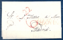 1839 , PREFILATELIA , CARTA COMPLETA , SEGOVIA - MADRID - ...-1850 Préphilatélie