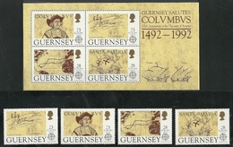 1992 Guernsey Europa: Discovery Of America Set And Minisheet (** / MNH / UMM) - 1992