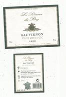 étiquette De Vin, Vin De Pays D'Oc , SAUVIGNON ,1999 , LA RESERVE DU ROY , 34, Mèze - Languedoc-Roussillon