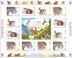 1996. Tajikistan, WWF, Wild Cats, Sheetlet, Mint/** - Tadjikistan