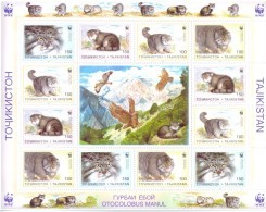 1996. Tajikistan, WWF, Wild Cats, Sheetlet, Mint/** - Tajikistan