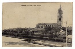 Cpa EVRAN Ecluse Et Vue Générale - Evran