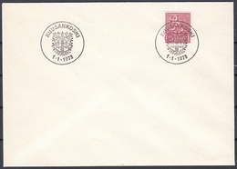 Finland 1973 - City Rights Of Kuusankoski: Coat Of Arms (spruce With Cones) - Commemorative Postmark 1.1.1973 - Covers & Documents