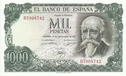 BILLETE 1000 PESETAS EMISION 17/9/1971 (SIN CIRCULAR) - 1000 Peseten