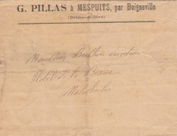 91 - MESPUITS Par Boigneville - G.PILLAS     ( Enveloppe Seule ) - Autres & Non Classés