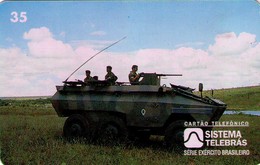 TARJETA TELEFONICA DE BRASIL (EJERCITO BRASILEÑO, TANQUE URUTU - 06/96) (115) - Army