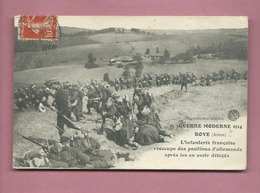 CPA  -  Roye  - Guerre Moderne 1914- Roye -(Aisne) - L'Infanterie Française Réoccupe Des Positions D'Allemands Après Les - Roye