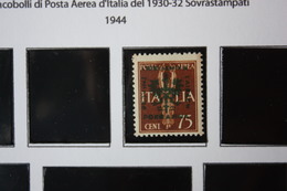 OCCUPAZIONE TEDESCA LUBIANA - P.A. 75 C 1944 - MNH** - Occ. Allemande: Lubiana