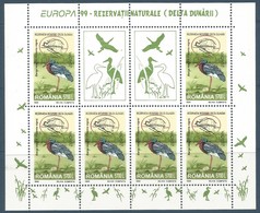 1999 Romania Europa: National Parks And Nature Reserves Minisheets (** / MNH / UMM) - 1999