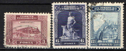 TURCHIA - 1929 - PONTE SUL KIZIL-IRMAK - BOZ KURD E IL SUO LUPO - SENZA PUNTINI SULLA U - USATI - Used Stamps