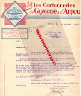 49- CHOLET - FACTURE LES CARTONNERIES GUYENNE ET ANJOU-CARTONNERIE-PAPETERIE-1945- - Druck & Papierwaren