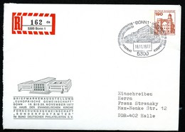 Bund PU120 D2/001 ALTER EUROPA-PALAST STRASBOURG Bonn 1977 - Private Covers - Used