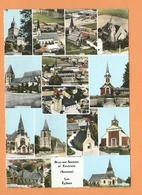 CPSM Grand Format  - Bray Sur Somme Et Environs  -(Somme) Les Eglises - Bray Sur Somme