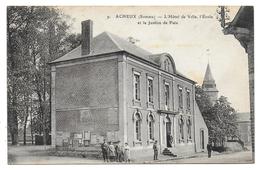 ACHEUX - L'Hôtel De Ville L'Ecole Et La Justice De Paix - Acheux En Amienois