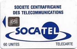 Central African Rep. - Socatel - Logo Blue, (Cn. 43745), SC5, 60Units, Used - Repubblica Centroafricana