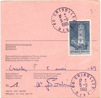 France Mandat Poste International  De Crisolles Oise Pour La Suisse Luzern Cathedrale De Rodez - Postal Rates