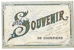 COURPIERE (63) Carte Fantaisie à Paillettes Souvenir De - Courpiere