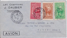 MADAGASCAR - LETTRE PAR AVION POUR PARIS 1937 - Storia Postale