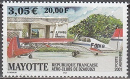 Mayotte 2001 Yvert Poste Aérienne 5 Neuf ** Cote (2015) 13.50 Euro Aéro-clubs De Dzaoudzi - Luftpost