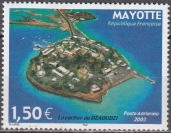 Mayotte 2003 Yvert Poste Aérienne 6 Neuf ** Cote (2015) 6.40 Euro Le Rocher De Dzaoudzi - Luftpost