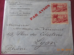 Lettre Du Maroc De 1941 A Destination De Lyon - Covers & Documents